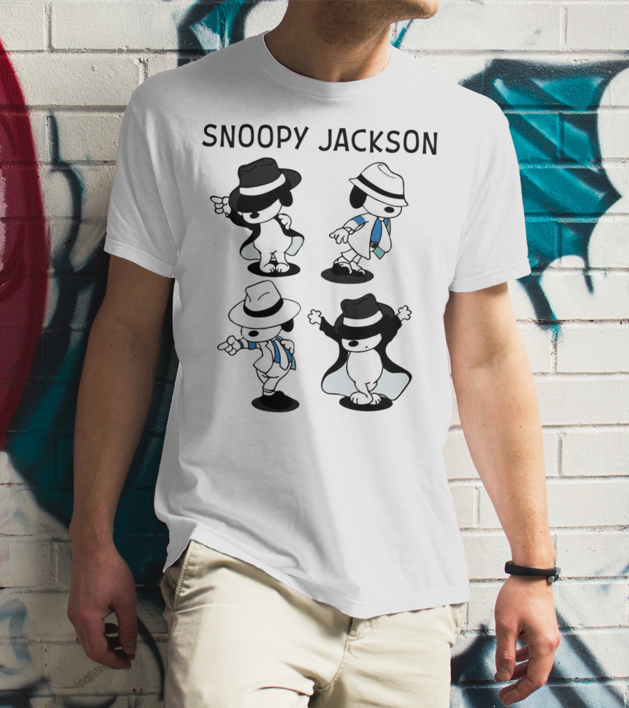 Snoopy Jackson Dancing Moves Peanuts Movie T-Shirt