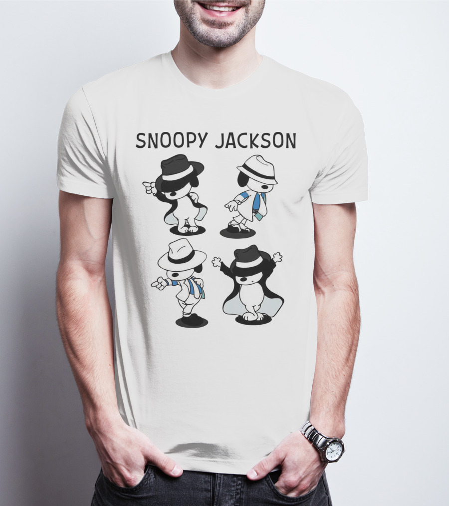 Snoopy Jackson Dancing Moves Peanuts Movie T-Shirt
