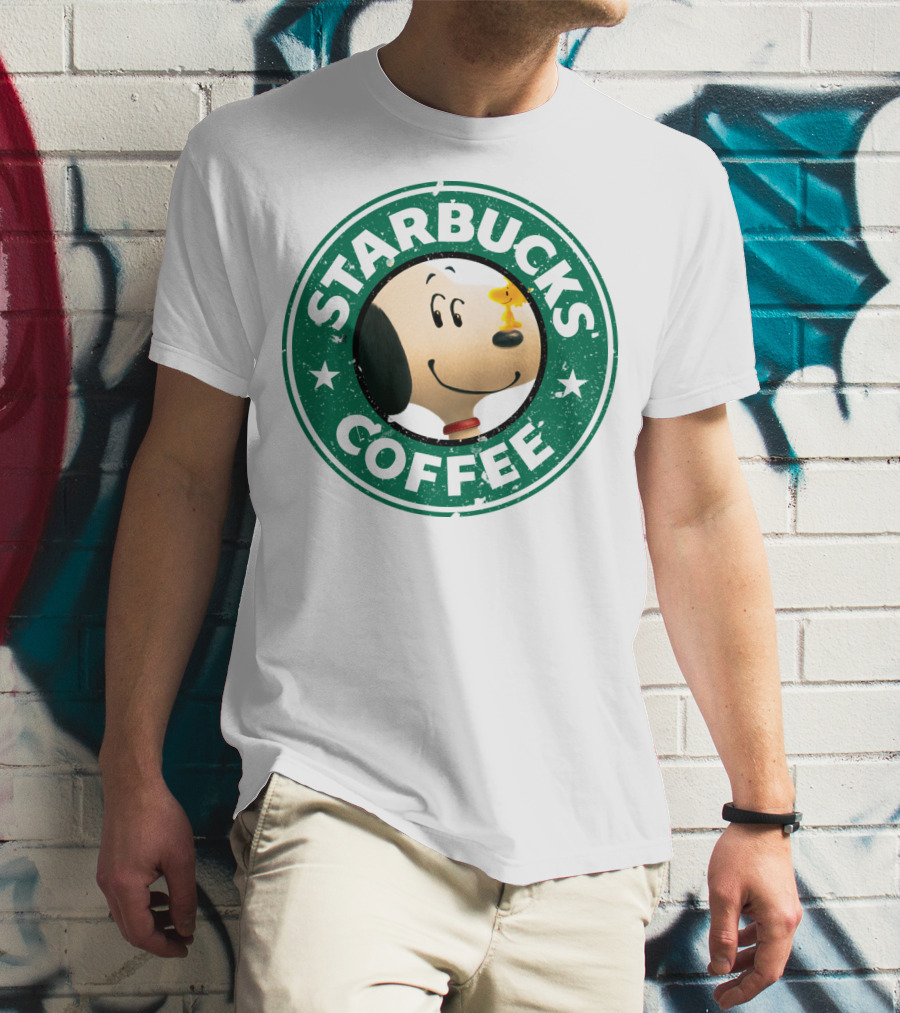 Starbucks Coffee Snoopy The Peanuts Movie Woodstock T-Shirt