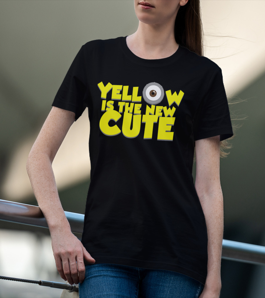 Yellow Is The New Cute Despicable Me Minions Eye T-Shirt