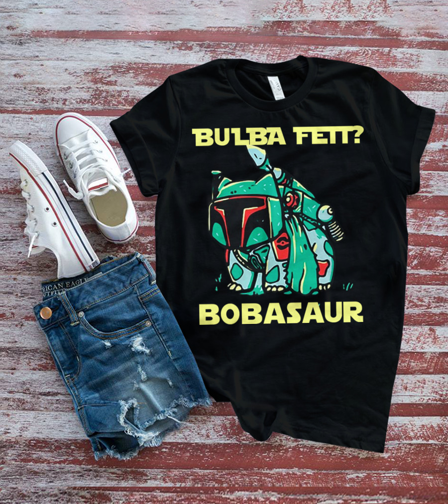 Bulba Fett Bobasaur Star Wars Crossover T-Shirt