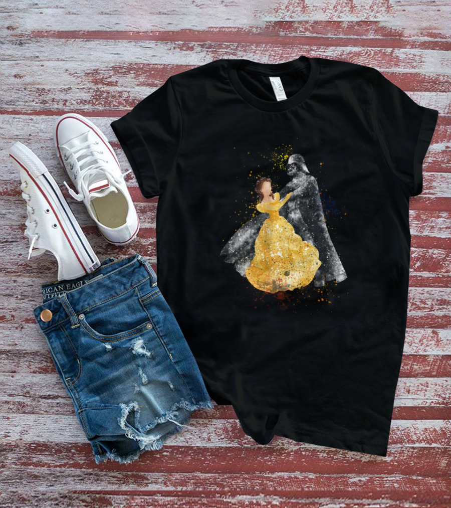 Dancing With Beauty And Darth Vader Star Wars Crossover T-Shirt