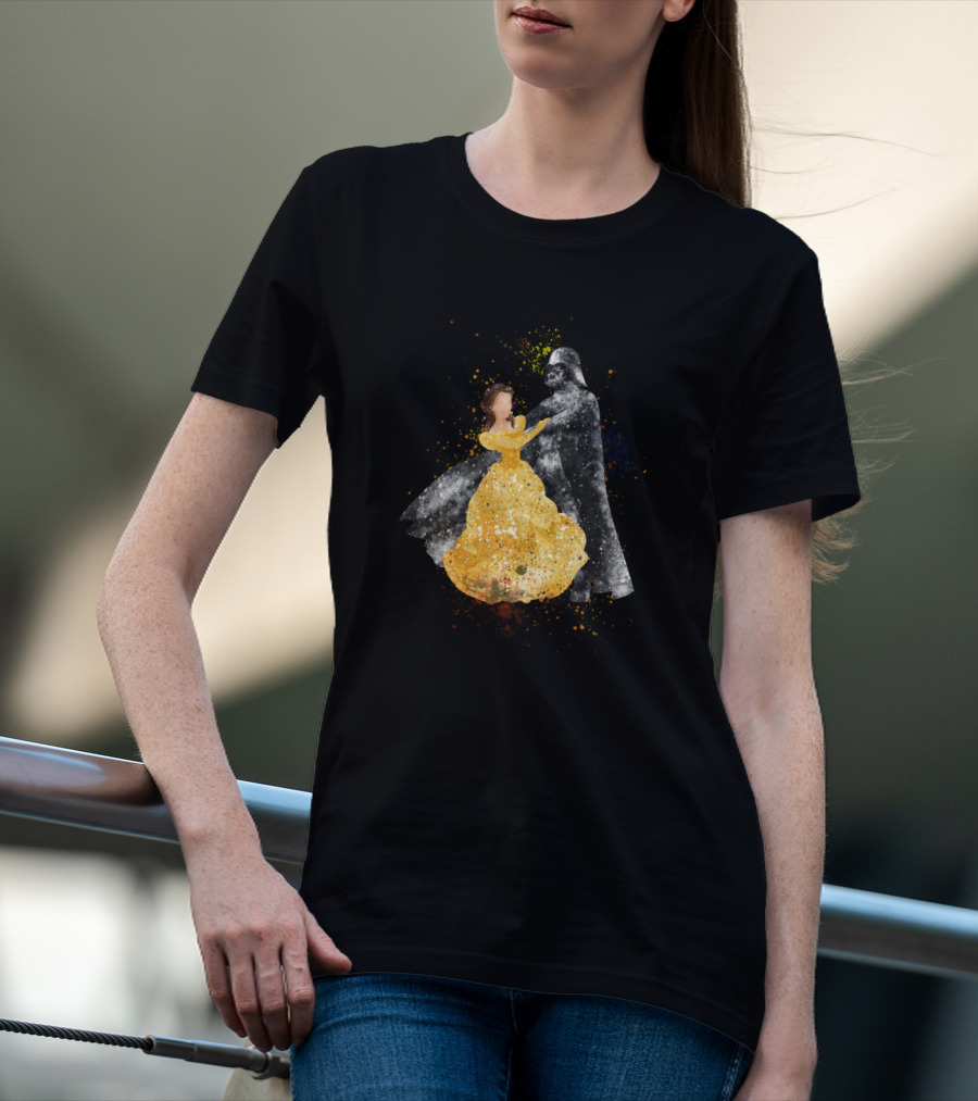 Dancing With Beauty And Darth Vader Star Wars Crossover T-Shirt