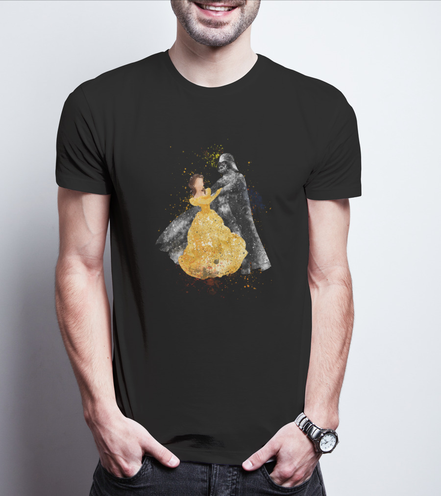 Dancing With Beauty And Darth Vader Star Wars Crossover T-Shirt