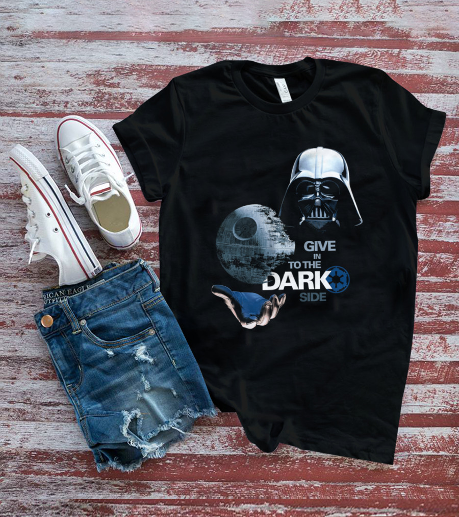 Darth Vader Star Wars Give In To The Dark Side With Death Star T-Shirt