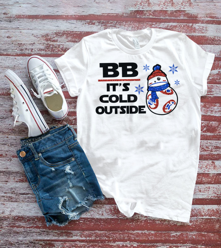 BB-8 It's Cold Outside Winter Holiday Droids Star Wars T-Shirt