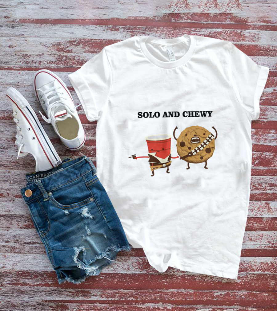 Solo And Chewy Han Solo Cup Cookie Star Wars Mashup T-Shirt