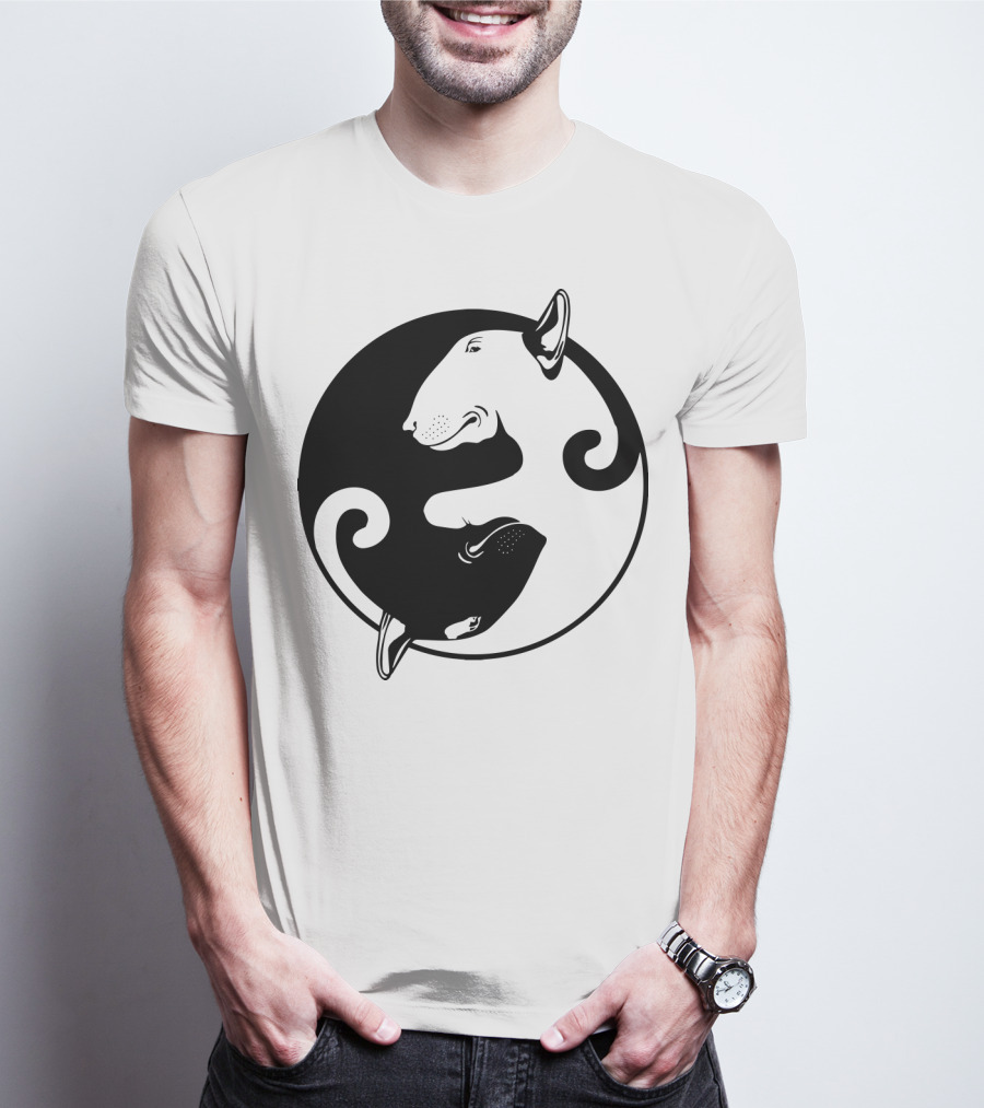 Yin Yang Bullterrier T-Shirt
