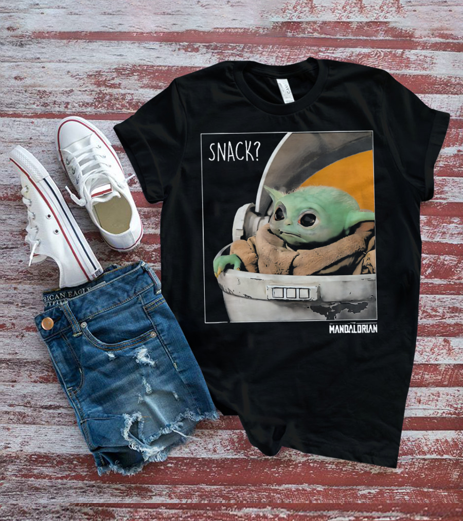Snack Baby Yoda The Mandalorian T-Shirt