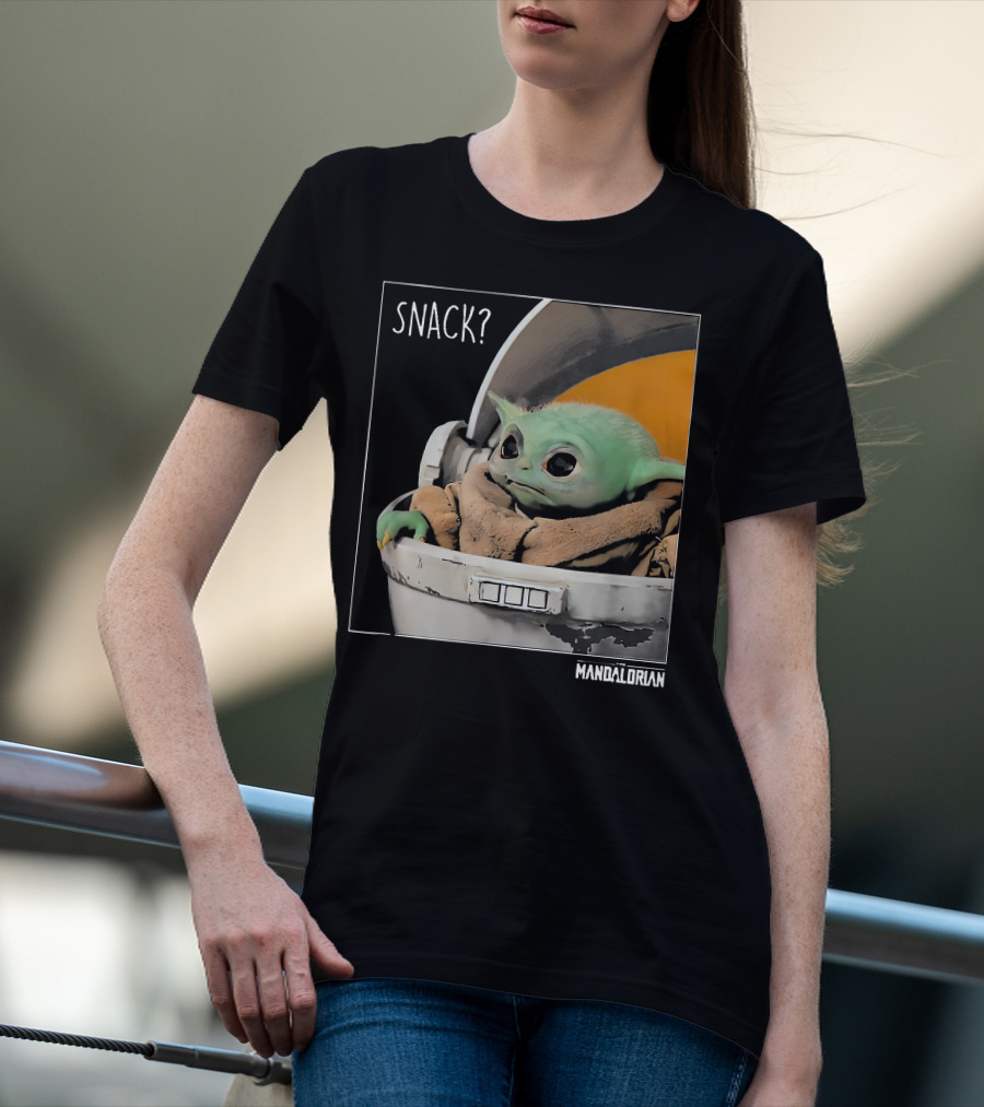Snack Baby Yoda The Mandalorian T-Shirt
