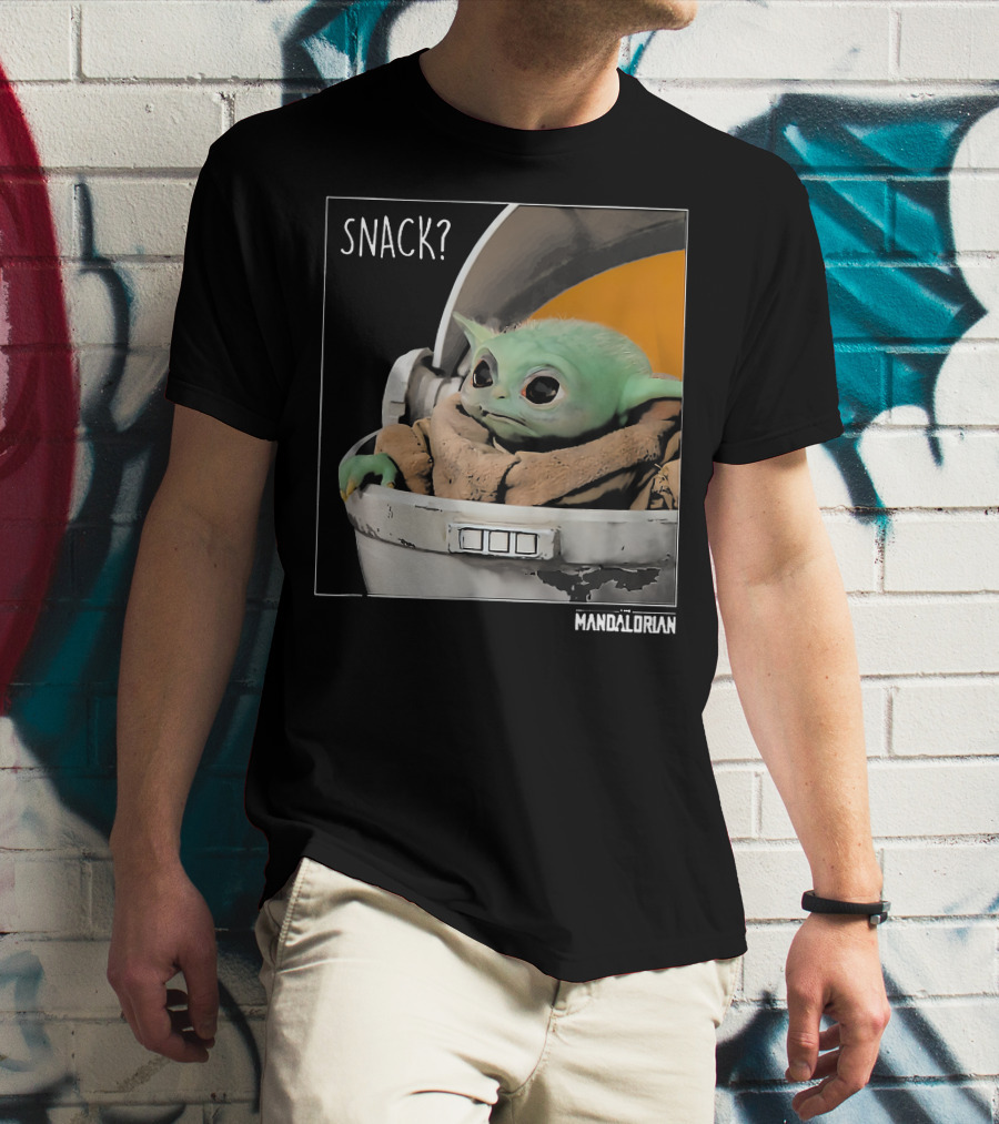 Snack Baby Yoda The Mandalorian T-Shirt