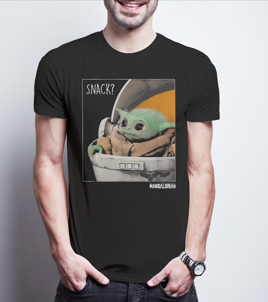 Snack Baby Yoda The Mandalorian T-Shirt