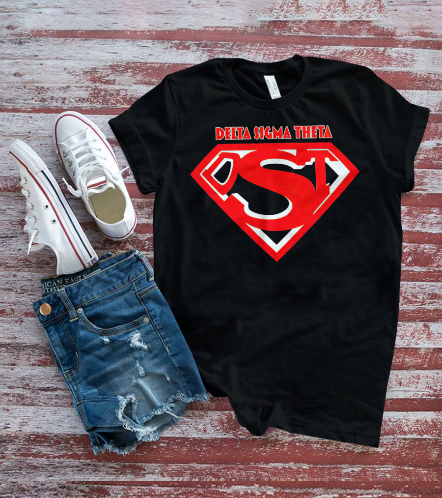 Delta Sigma Theta Superman Shield T-Shirt