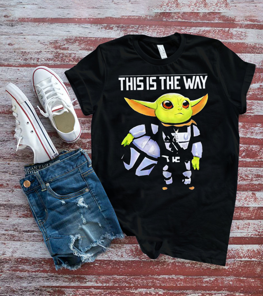 The Child Grogu This Is The Way Mandalorian Helmet Character T-Shirt