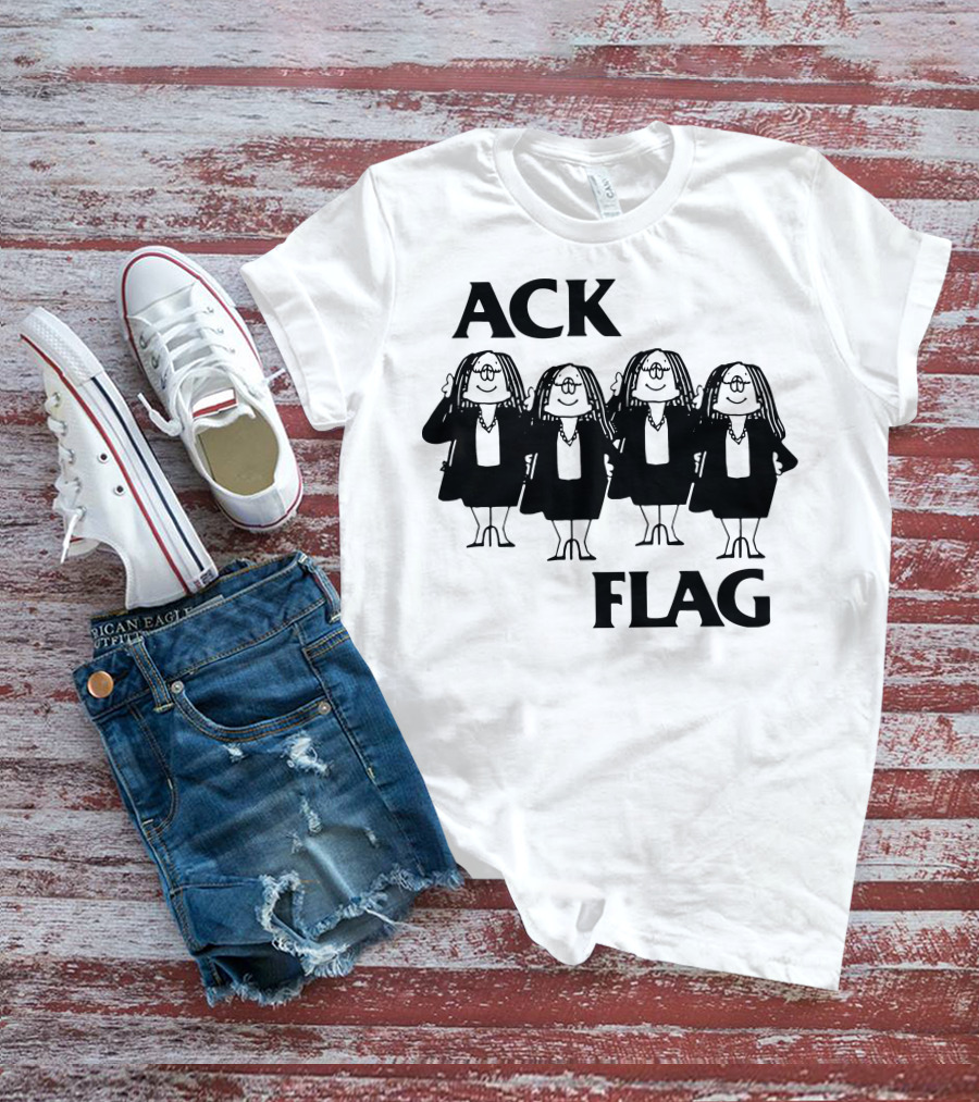 Ack Flag Cathy Comic Parody Black Flag T-Shirt