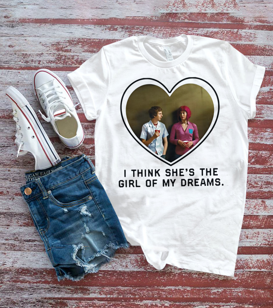 I Think She's The Girl Of My Dreams Heart-Shaped Scene With Young Couple T-Shirt