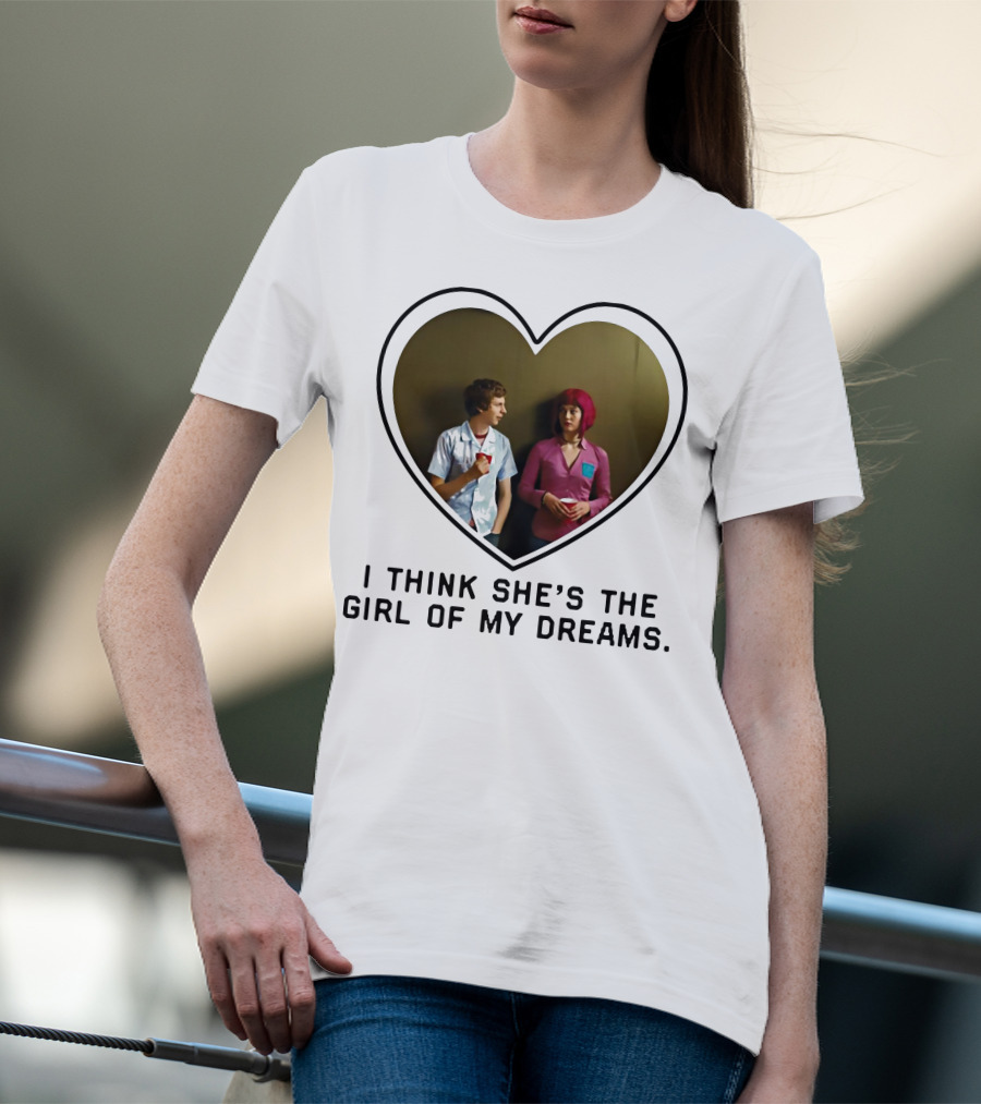 I Think She's The Girl Of My Dreams Heart-Shaped Scene With Young Couple T-Shirt