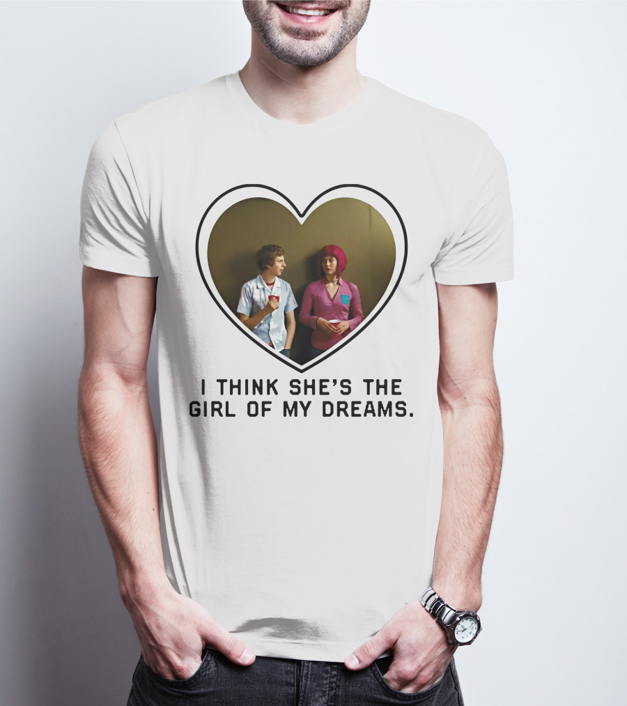 I Think She's The Girl Of My Dreams Heart-Shaped Scene With Young Couple T-Shirt