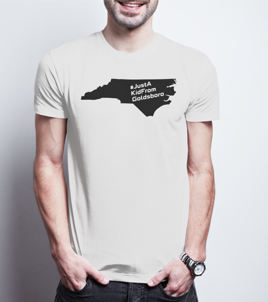 JustAKidFromGoldsboro North Carolina Map T-Shirt