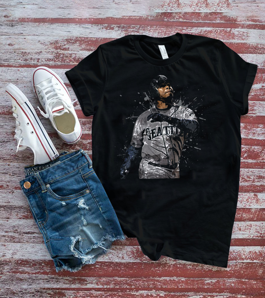 Ken Griffey Jr. Seattle Mariners Splatter T-Shirt