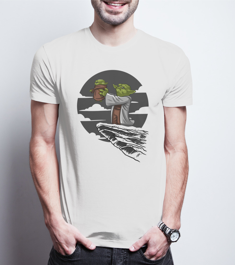 Mandalorian Star Wars Baby Yoda Kawaii Rafiki Moment T-Shirt