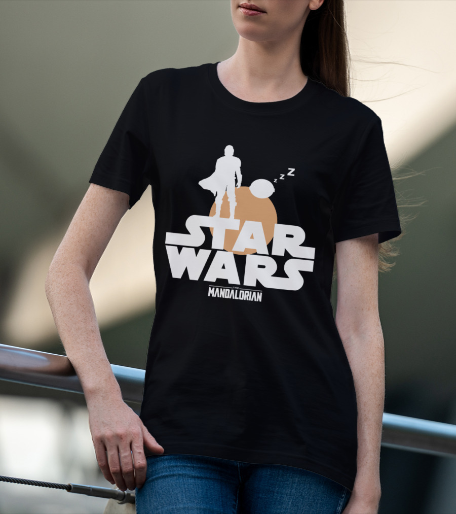 Star Wars The Mandalorian Sleeping Duo T-Shirt