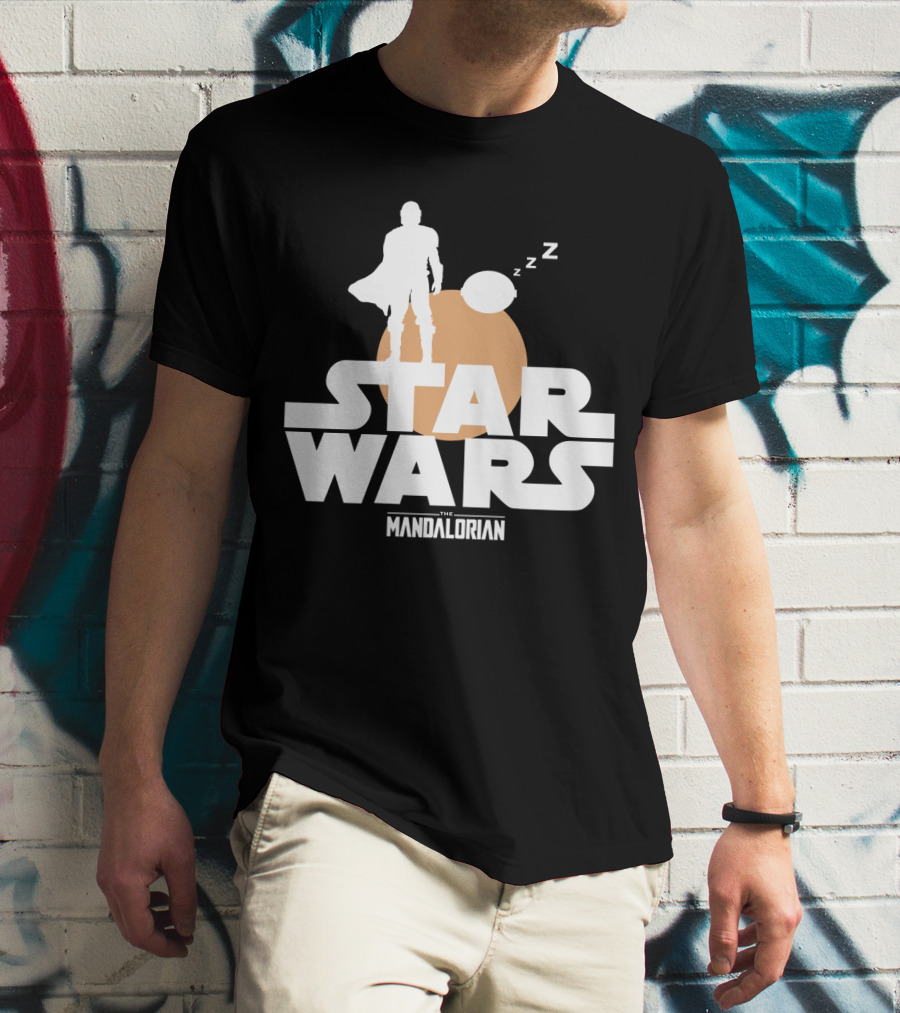 Star Wars The Mandalorian Sleeping Duo T-Shirt