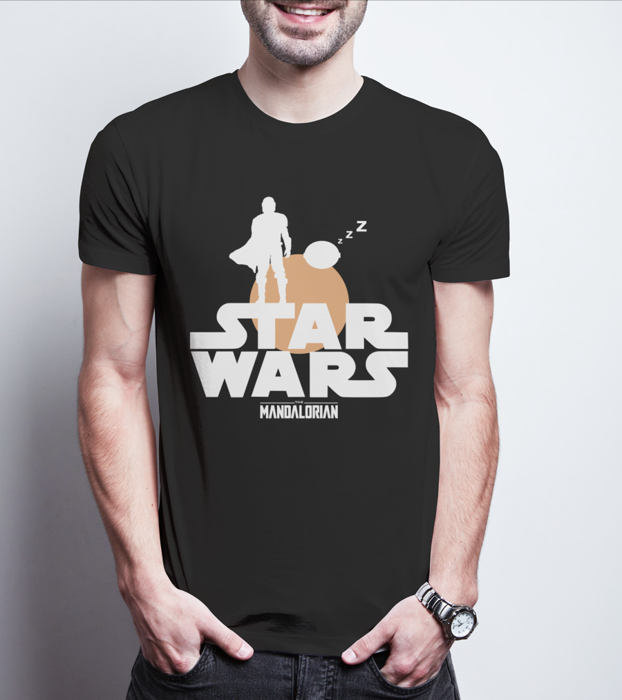 Star Wars The Mandalorian Sleeping Duo T-Shirt