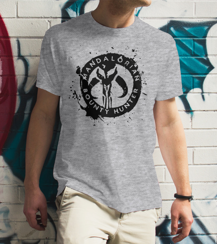 Mandalorian Bounty Hunter Splatter T-Shirt