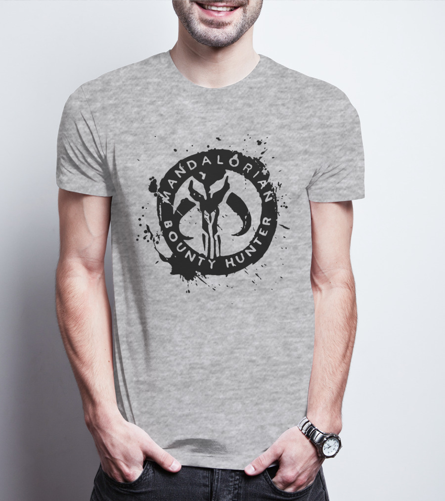 Mandalorian Bounty Hunter Splatter T-Shirt