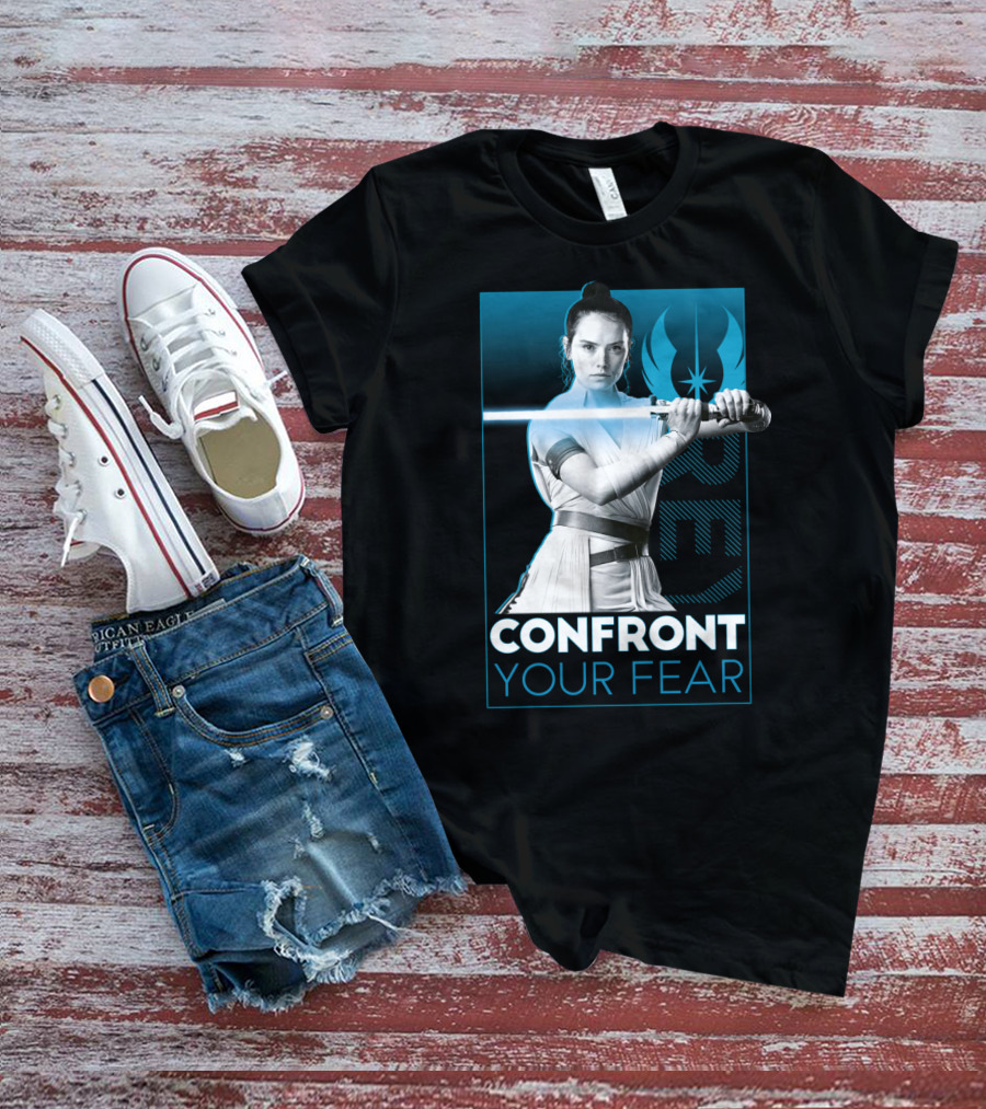 Star Wars Rey Confront Your Fear T-Shirt