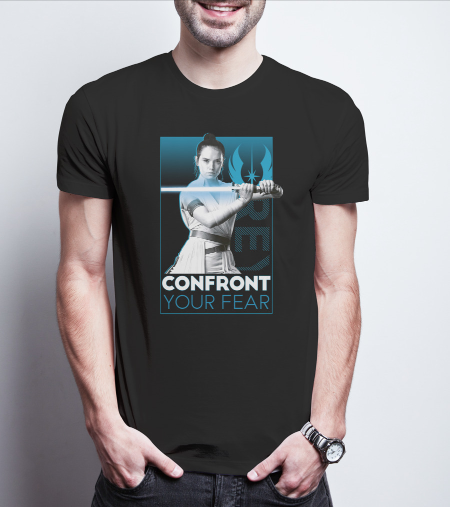 Star Wars Rey Confront Your Fear T-Shirt