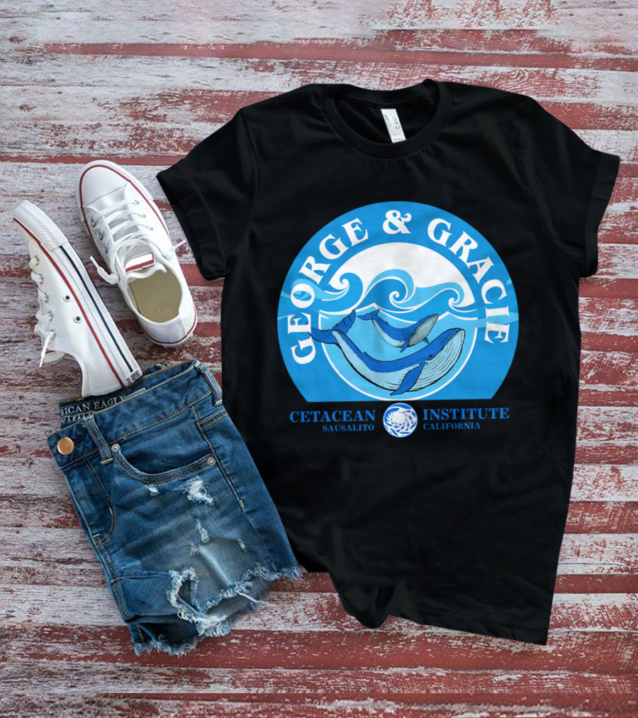 Star Trek George And Gracie Cetacean Institute Sausalito California T-Shirt