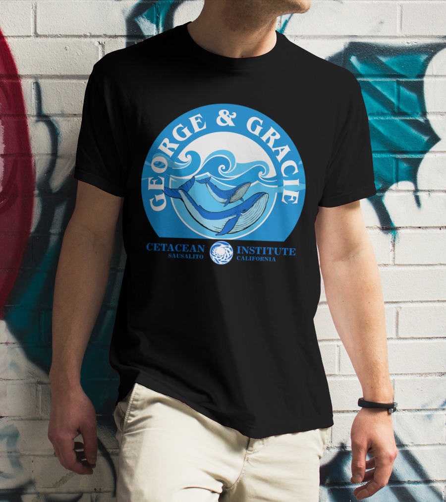 Star Trek George And Gracie Cetacean Institute Sausalito California T-Shirt