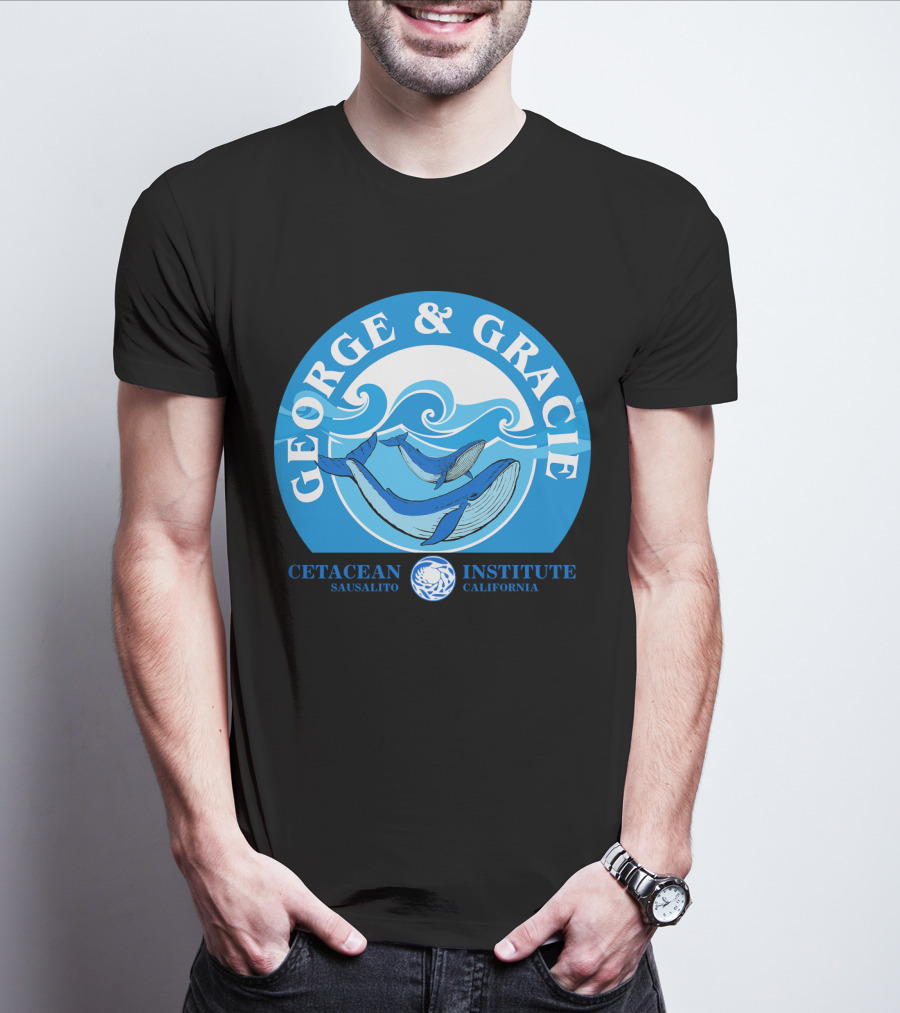 Star Trek George And Gracie Cetacean Institute Sausalito California T-Shirt