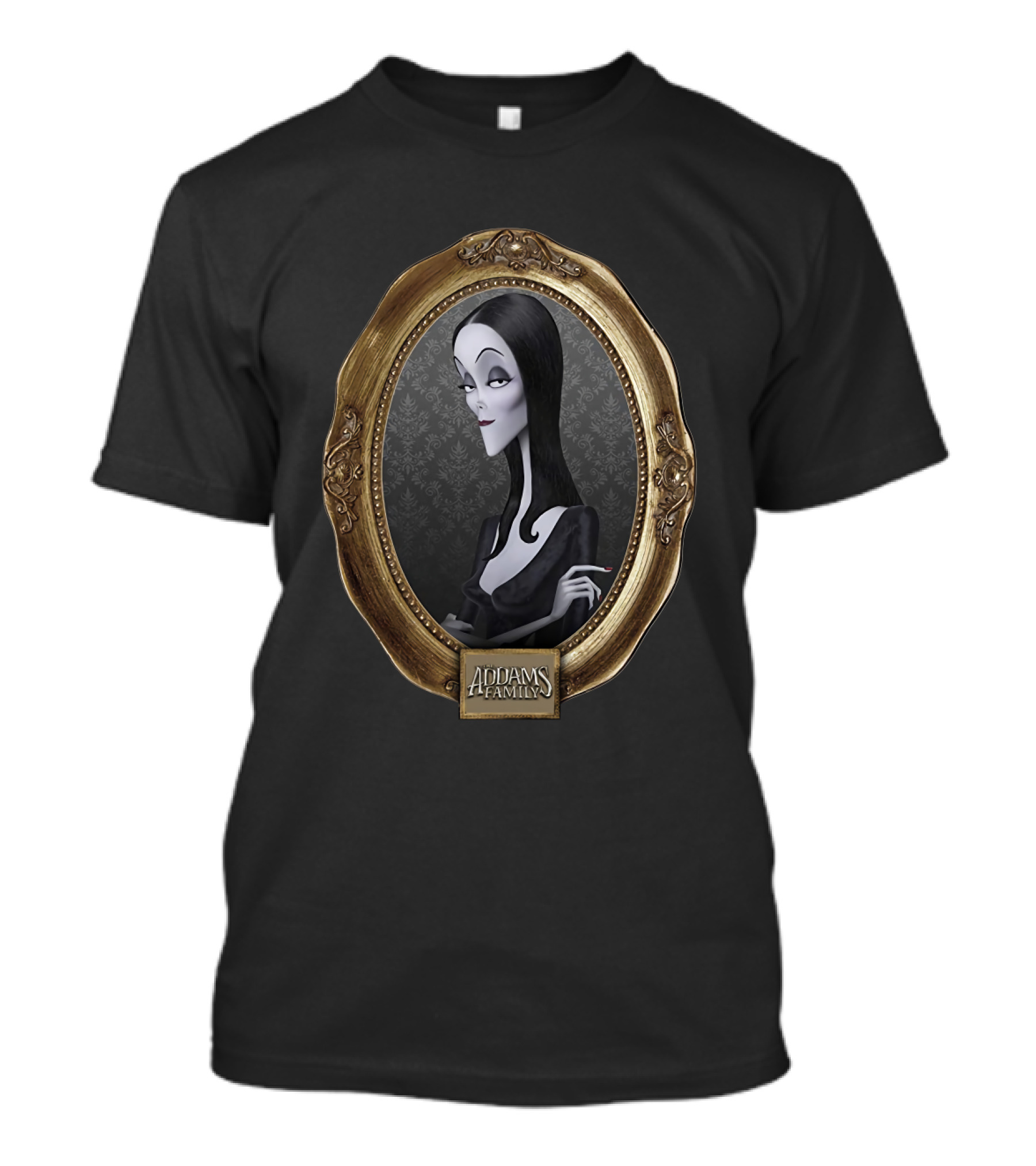 Addams Family Morticia Addams Portrait Vintage Frame T-Shirt