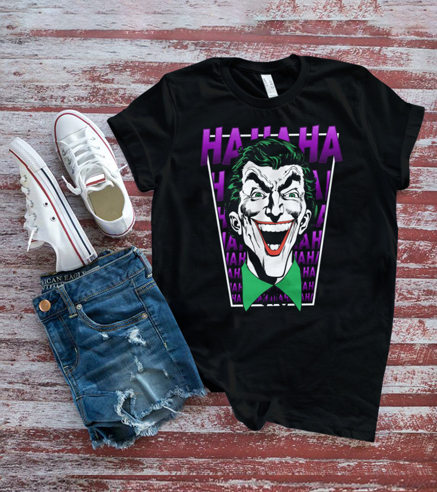 The Joker Hahaha Iconic Laugh T-Shirt
