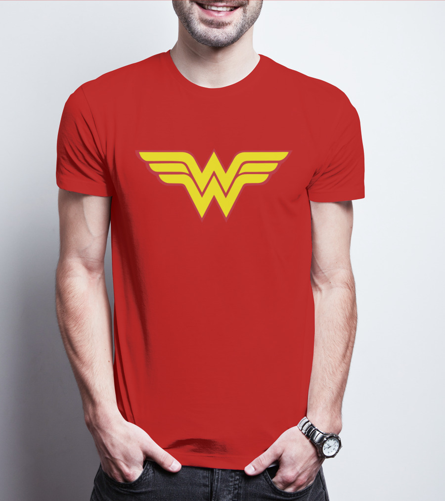 Wonder Woman Classic Yellow Emblem T-Shirt