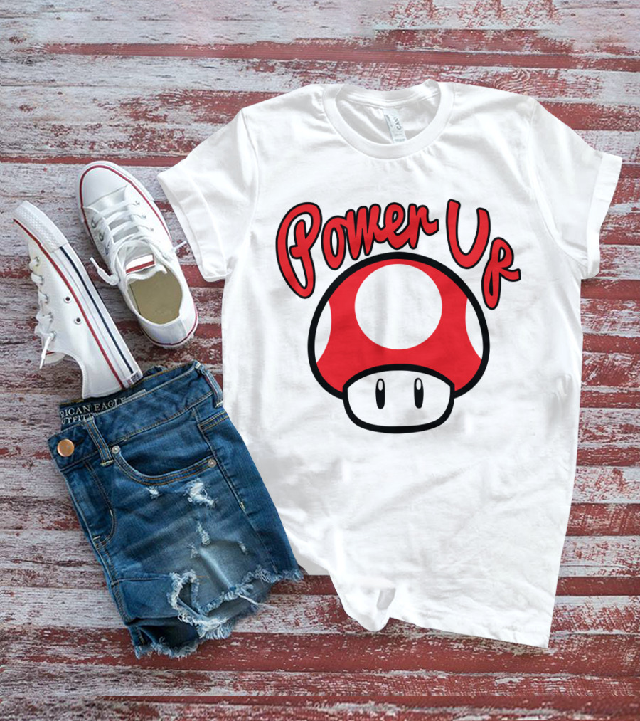 Super Mario Power Up Mushroom T-Shirt