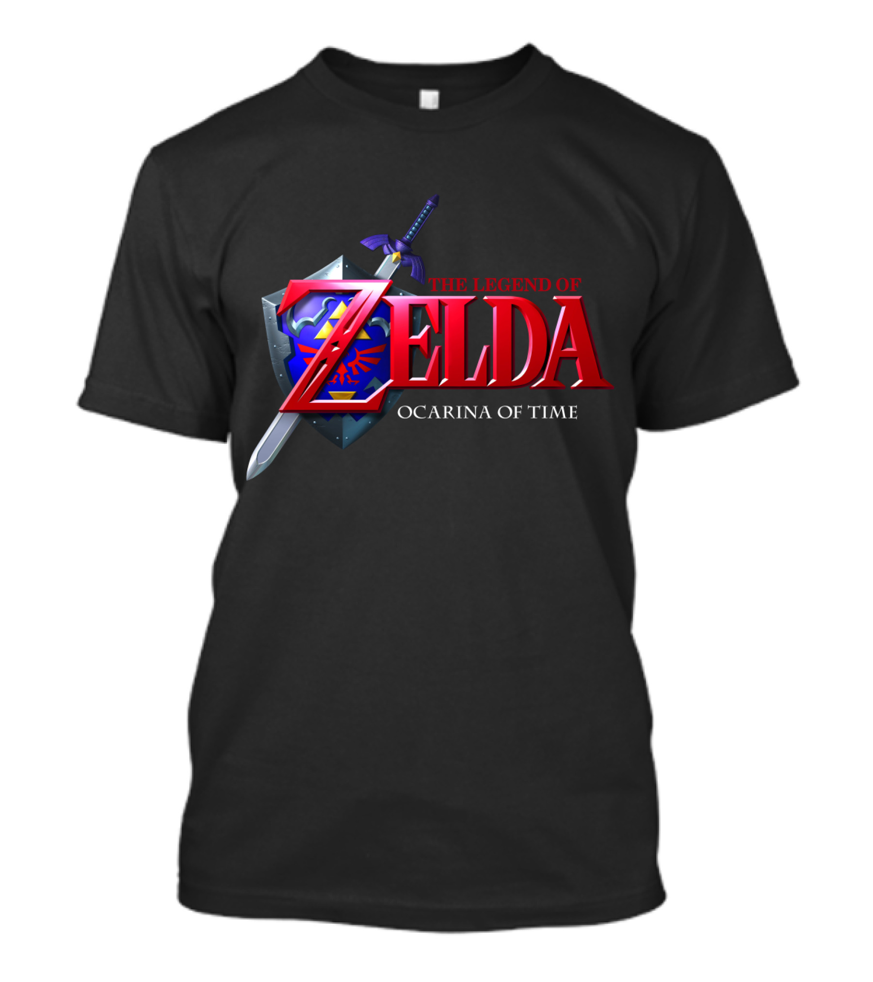 The Legend Of Zelda Ocarina Of Time Master Sword Hylian Shield Emblem T-Shirt