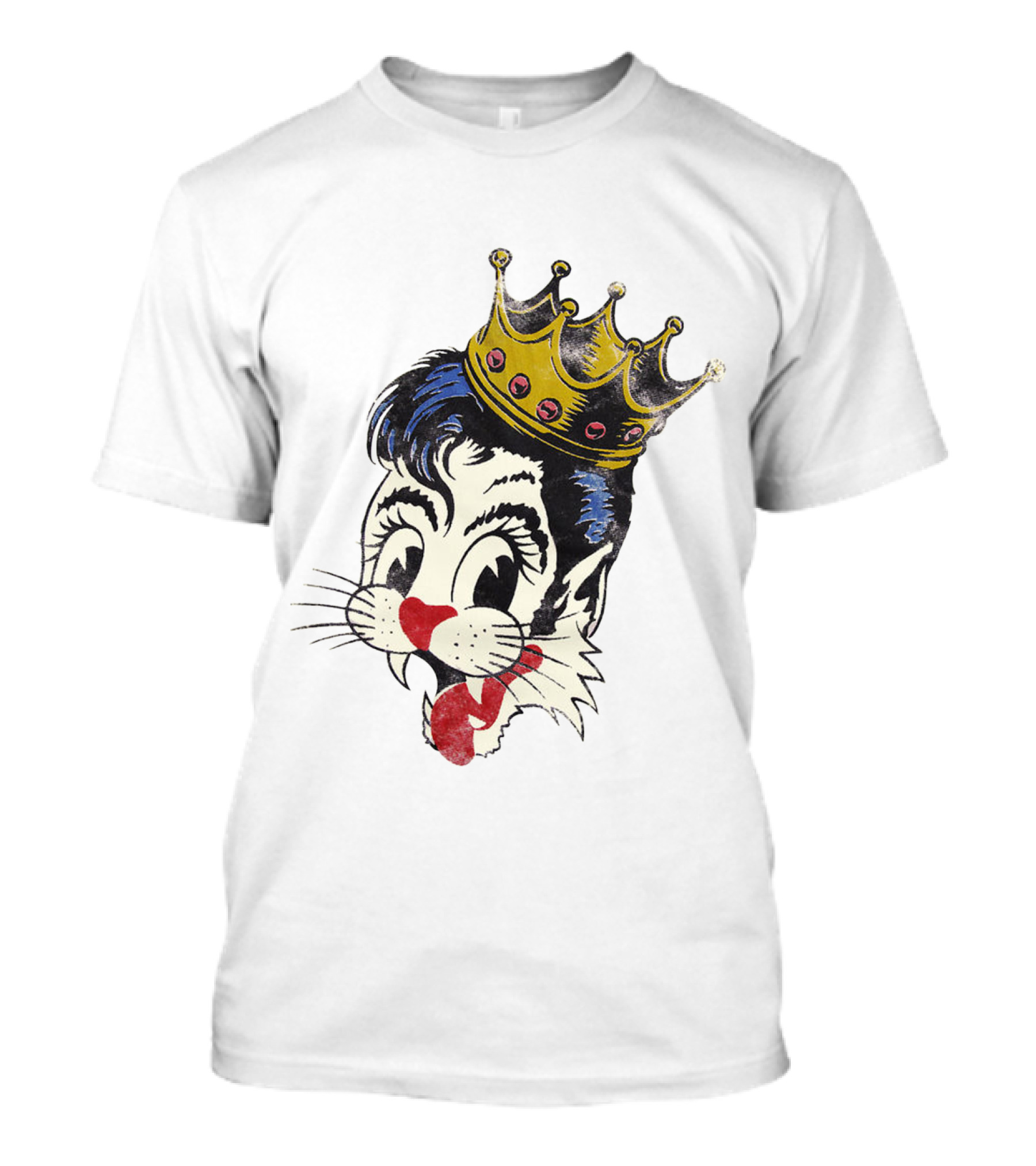 STC W Crowned Cat Face T-Shirt