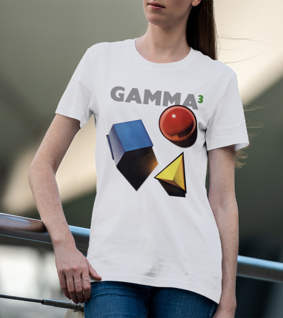 GAMMA 3 Geometric Shapes Cube Sphere Pyramid T-Shirt