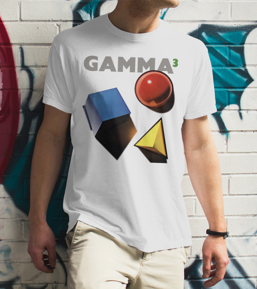 GAMMA 3 Geometric Shapes Cube Sphere Pyramid T-Shirt