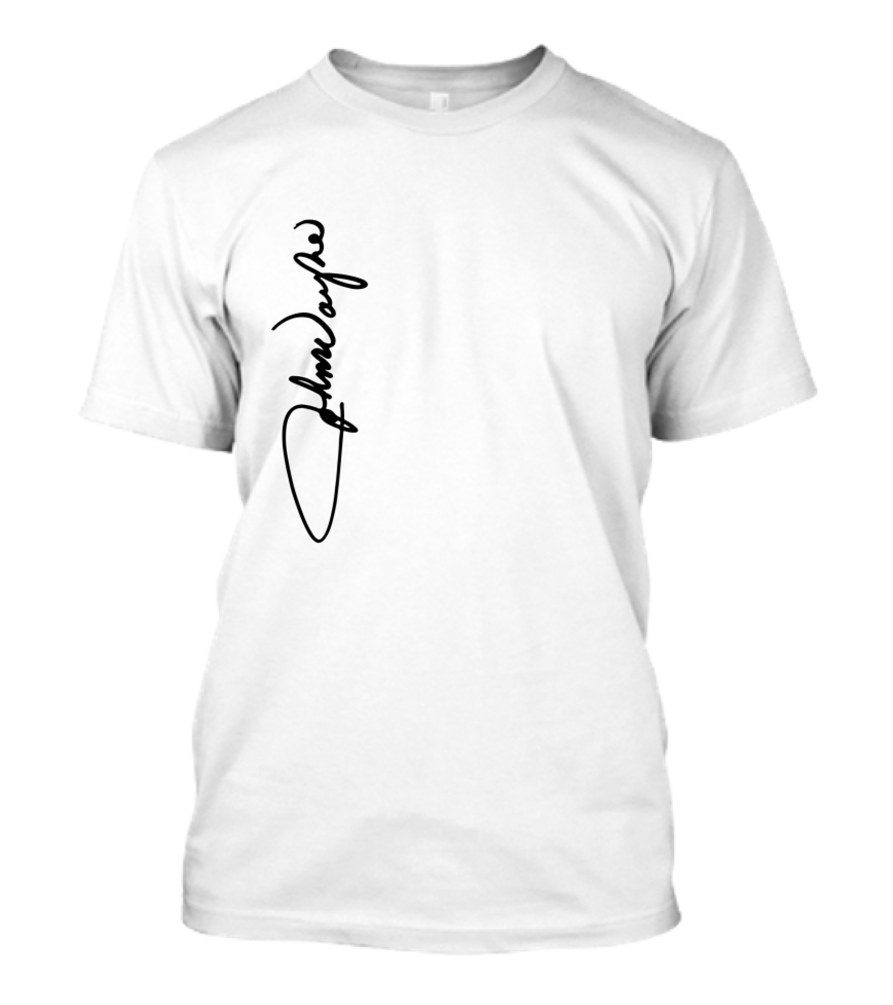 John Wayne Signature Vertical Black T-Shirt