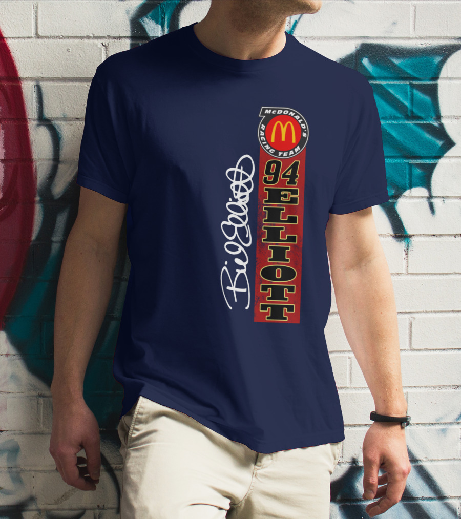 McDonald's Racing Team 94 Bill Elliott Signature T-Shirt