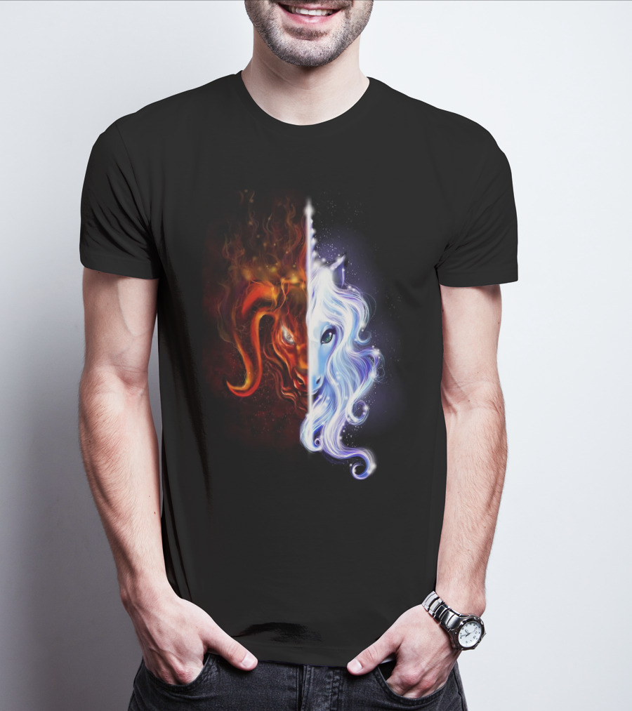 The Last Unicorn Duality Of Fire And Ice T-Shirt