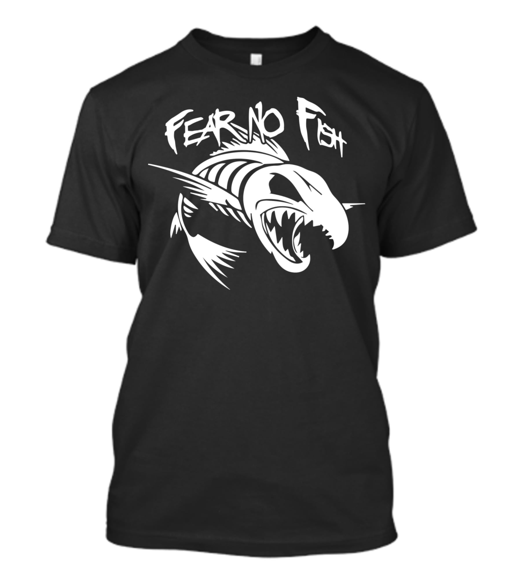 Fear No Fish Aggressive Fish Skeleton T-Shirt