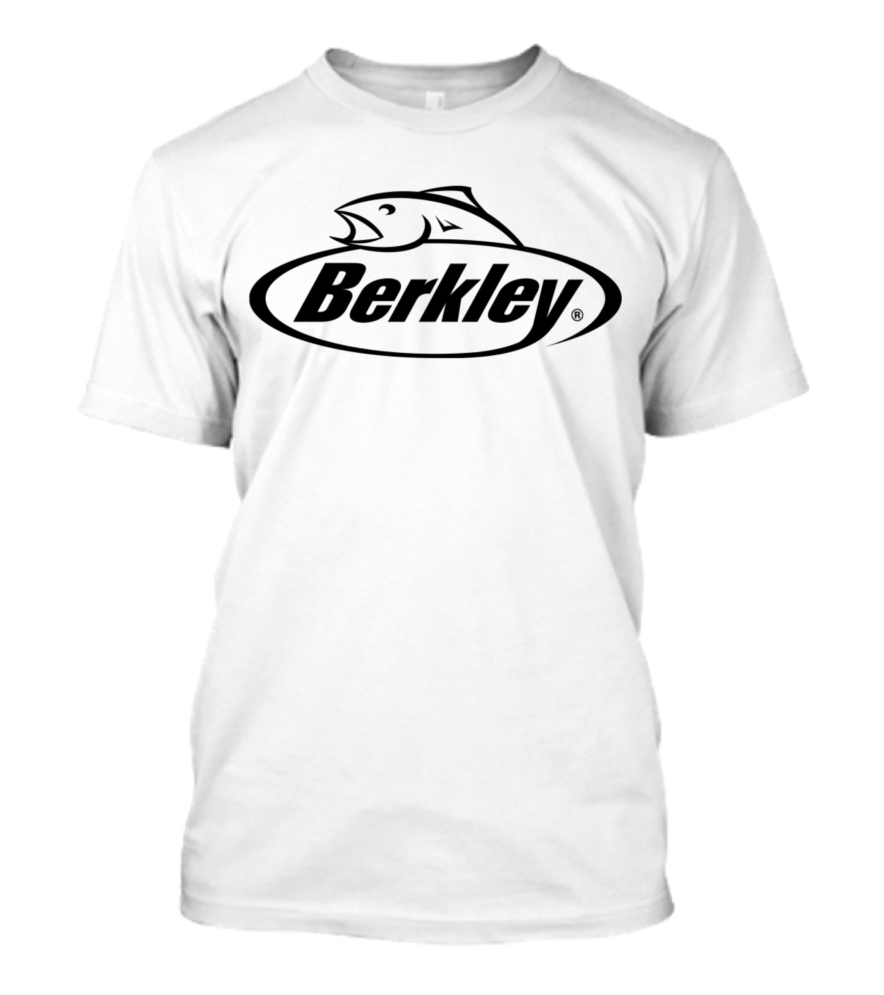 Berkley Fishing Logo With Fish Icon Oval T-Shirt