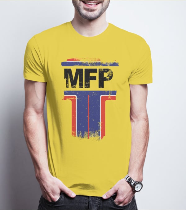 Mad Max MFP Main Force Patrol Vintage Logo Ao Vang T-Shirt