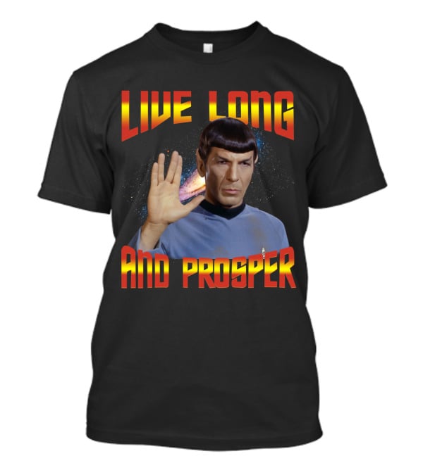 13 Star Trek Spock Live Long And Prosper Hand Gesture T-Shirt